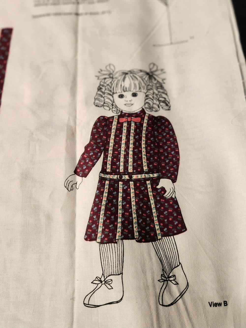 Simplicity Victorian Girl 18" Doll Fabric Panel Outfits